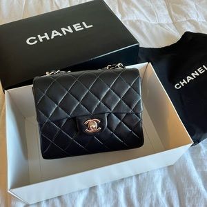 Chanel mini square flap bag